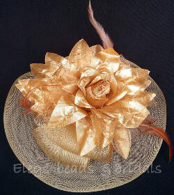 Gold fascinator